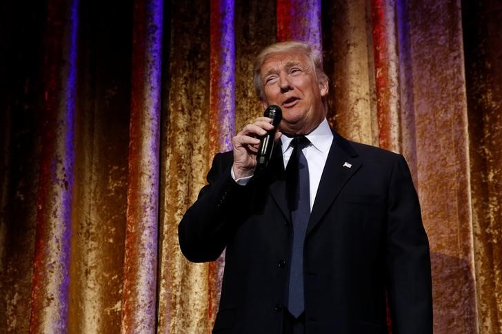 © Reuters. Presidente eleito dos Estados Unidos, Donald Trump, durante evento em Washington