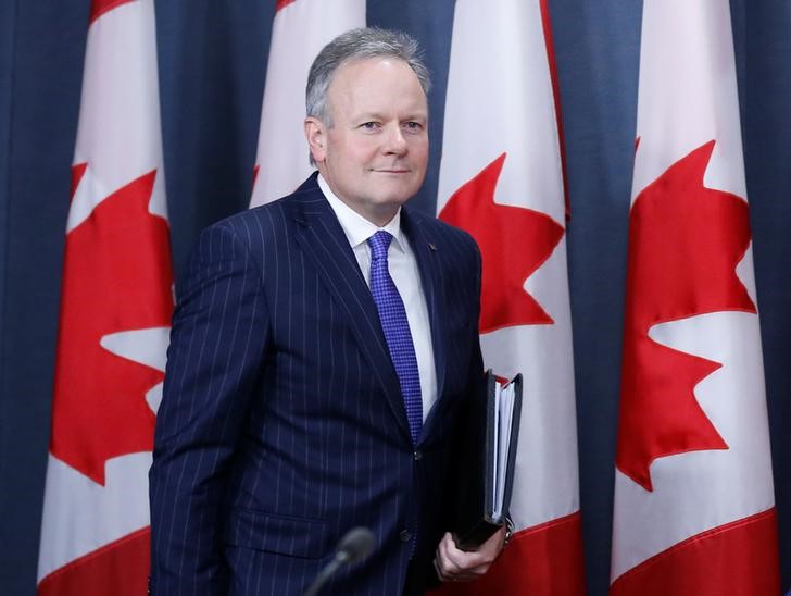 © Reuters. Bank of Canada Governor Stephen Poloz arrives at a news conference in Ottawa