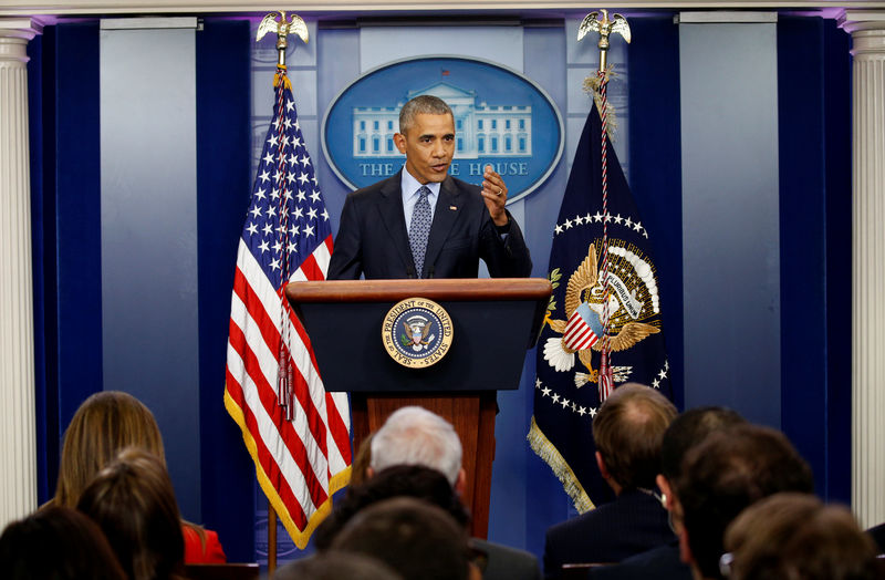 © Reuters. Obama holds his last news conference at the White House in Washington