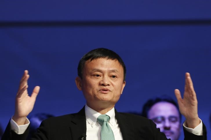 © Reuters. Alibaba executive chairman Jack Ma, attends the annual meeting of the World Economic Forum (WEF) in Davos