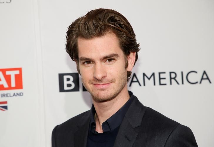 © Reuters. Ator Andrew Garfield durante evento em Los Angeles