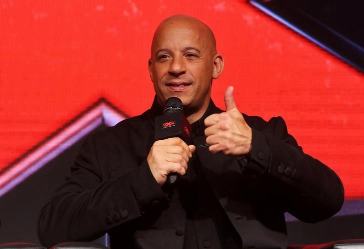 © Reuters. Vin Diesel durante evento em Mumbai