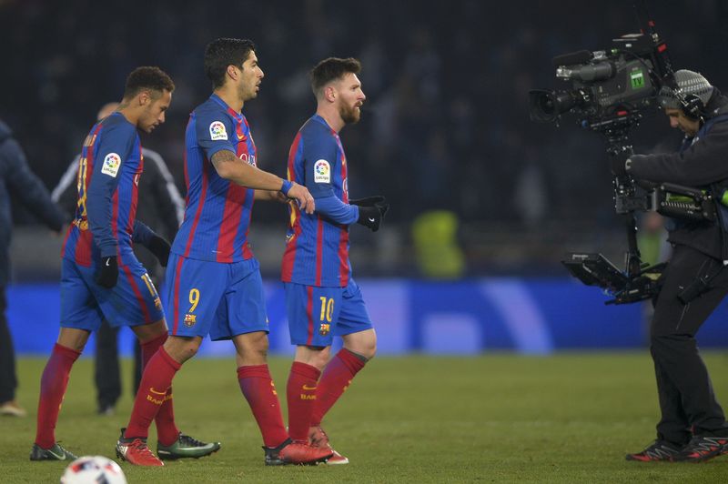 © Reuters. Football Soccer - Real Sociedad v Barcelona - Spanish King's Cup