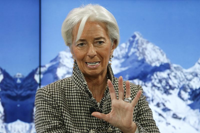 © Reuters. Christine Lagarde, Managing Director, International Monetary Fund (IMF) attends the annual meeting of the World Economic Forum (WEF) in Davos