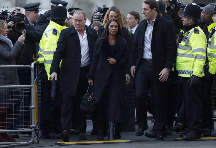 © Reuters. Gina Miller arrives at the Supreme Court to hear the decision whether Theresa May's government requires parliamentary approval to start the process of leaving the EU