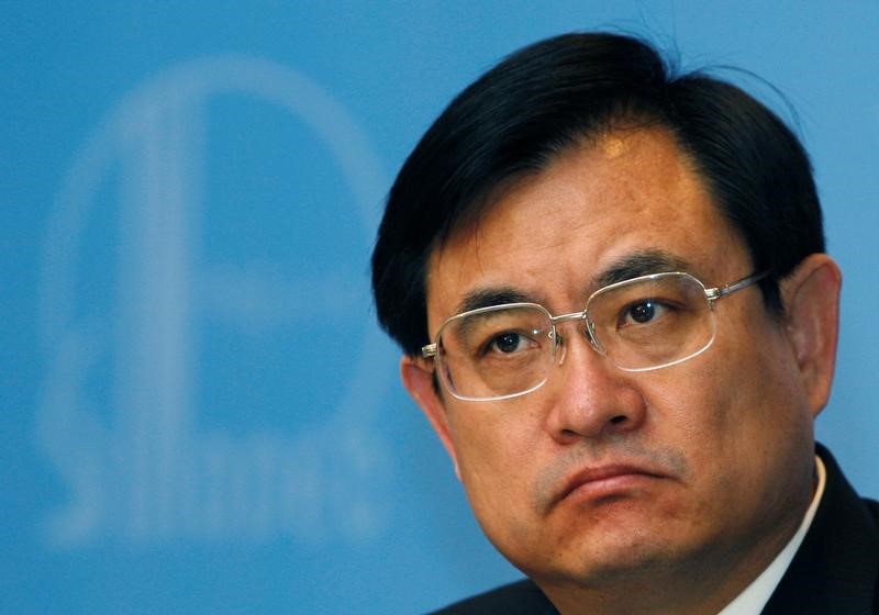 © Reuters. Wang Tianpu, ex-presidente da gigante de energia Sinopec Group, durante evento em Hong Kong