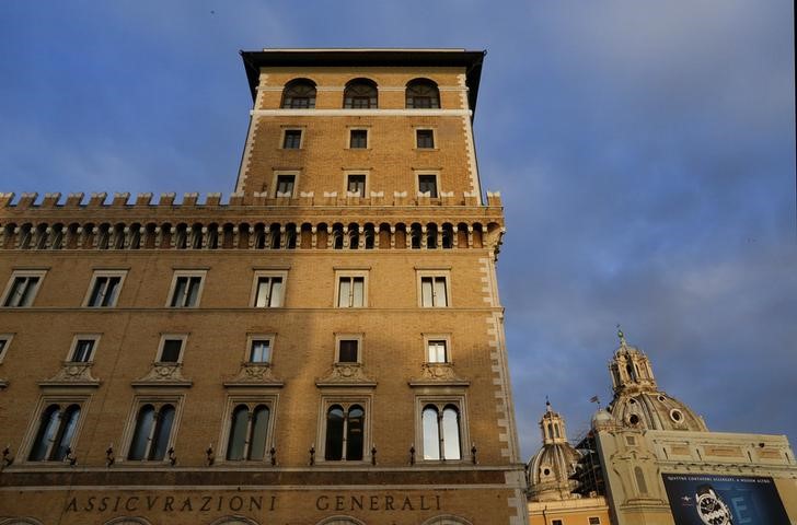 © Reuters. FILE PHOTO:  The headquarters of Italy's biggest insurer Assicurazioni Generali is seen in Rome