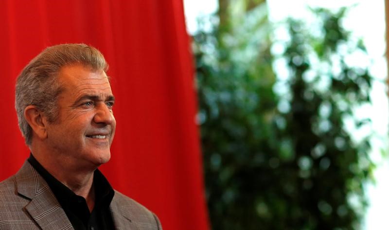 © Reuters. Mel Gibson durante evento em Los Angeles