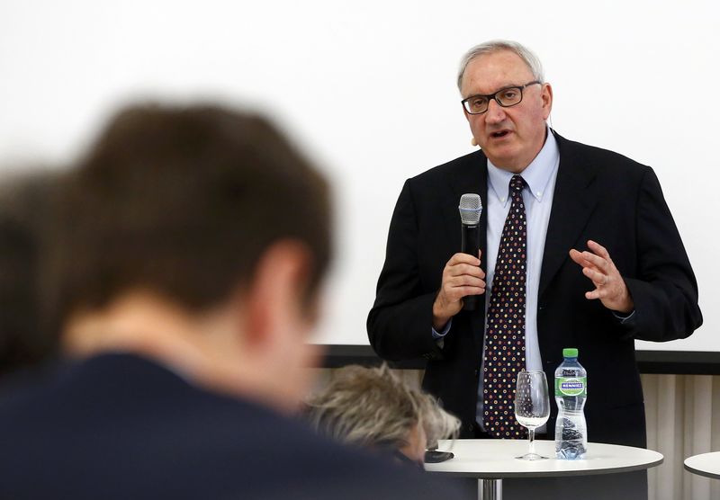 © Reuters. Actelion CEO and founder Clozel attends a news conference at Actelion headquarters in Allschwil