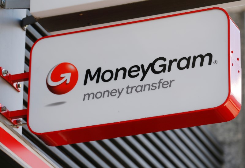 © Reuters. A Moneygram logo is seen outside a bank in Vienna