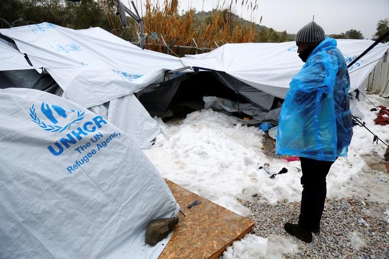 © Reuters. Un tercer inmigrante muere en una semana en los precarios campamentos griegos