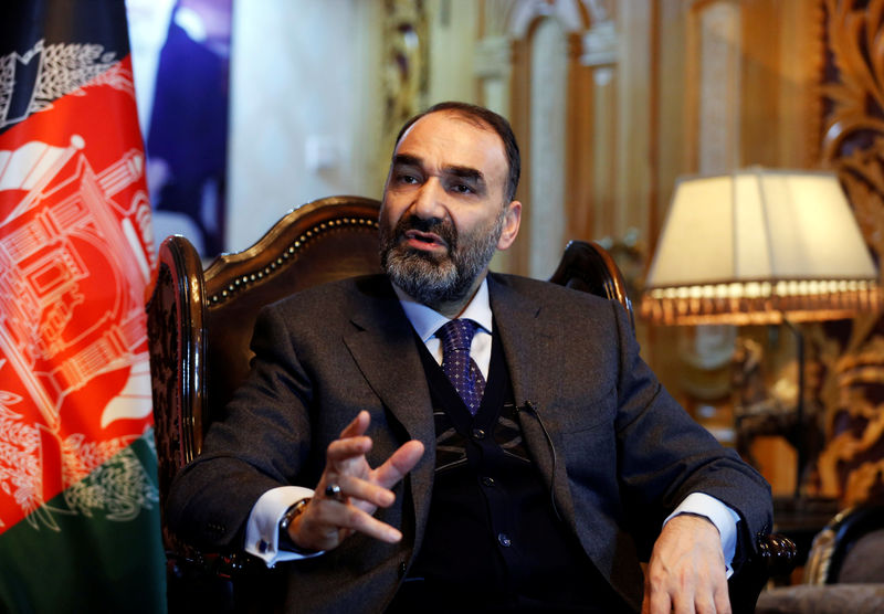 © Reuters. Atta Mohammad Noor, governor of the Balkh province, speaks during an interview in Kabul, Afghanistan