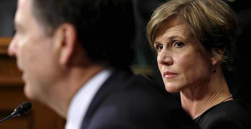 © Reuters. Sally Yates durante audiência em Washington