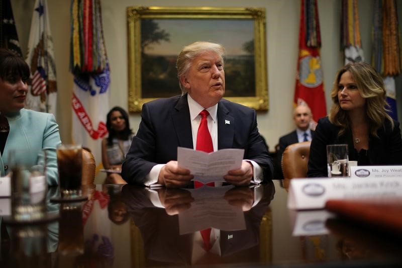 © Reuters. Trump durante reunião em Washington