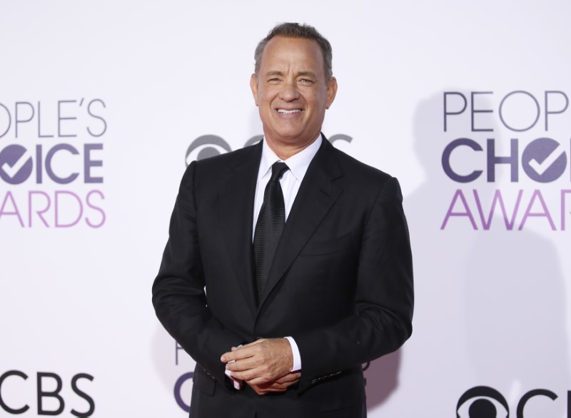 © Reuters. Ator Tom Hanks durante premiação em Los Angeles