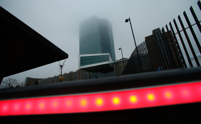 © Reuters. European Central Bank headquarters is pictured in Frankfurt