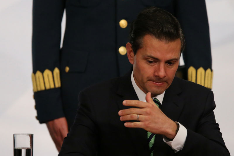 © Reuters. Presidente do México, Enrique Peña Nieto, durante evento na Cidade do México