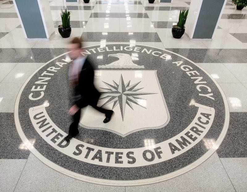 © Reuters. The lobby of the CIA Headquarters Building in Langley