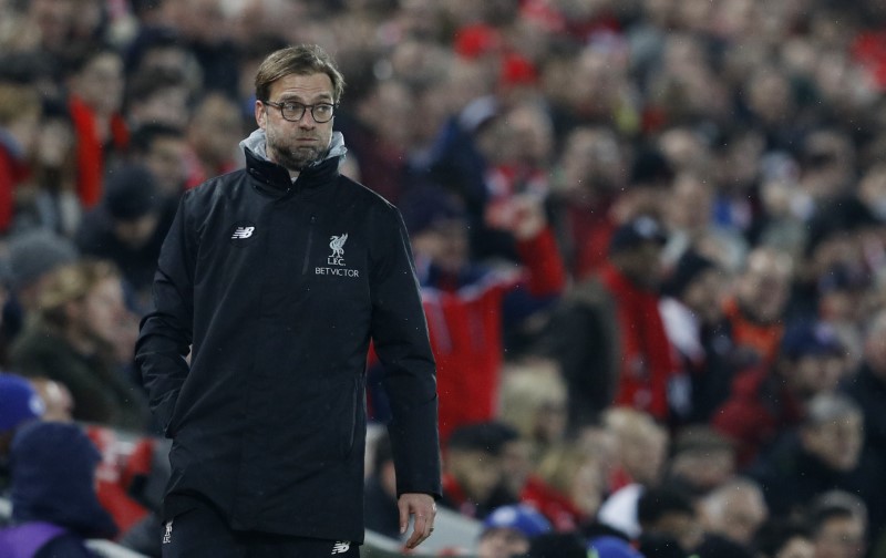 © Reuters. Liverpool manager Juergen Klopp