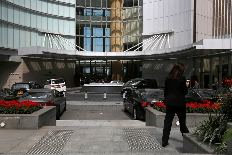 © Reuters. An entrance to Four Seasons Hotel in Hong Kong