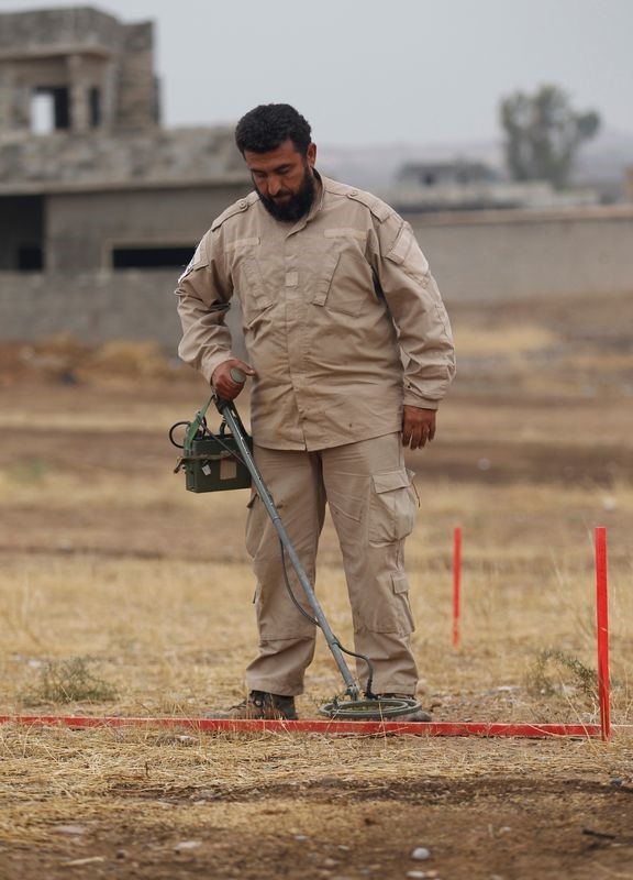 © Reuters. الأمم المتحدة: إزالة ألغام ومتفجرات الموصل قد تتكلف 50 مليون دولار