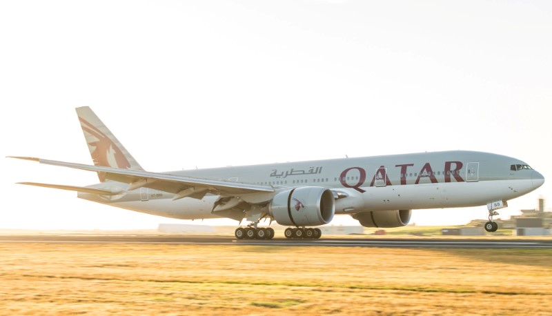 © Reuters. Qatar Airways’ inaugural flight touches down on New Zealand’s Waitangi Day in Auckland