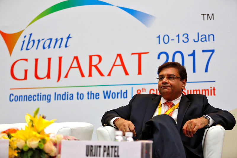 © Reuters. The Reserve Bank of India (RBI) Governor Urjit Patel attends a seminar during the Vibrant Gujarat investor summit in Gandhinagar