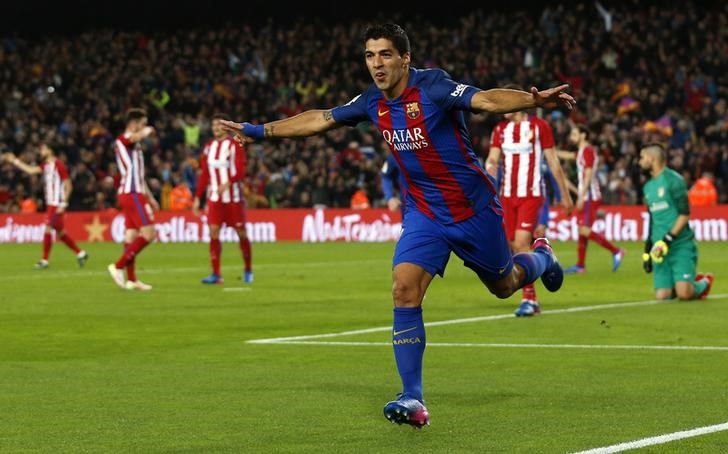 © Reuters. El Barça apelará la suspensión de Suárez para la final de Copa