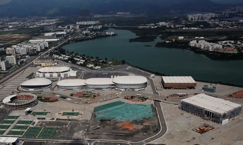 © Reuters. Vista área do Parque Olímpico Rio 2016