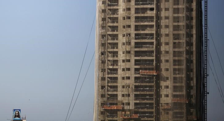 © Reuters. Canteiro de obras de um edifício residencial em São Paulo