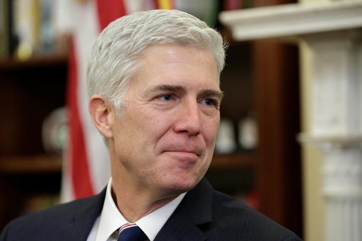 © Reuters. Juiz Neil Gorsuch, indicado pelo presidente dos EUA, Donald Trump, para a Suprema Corte do país