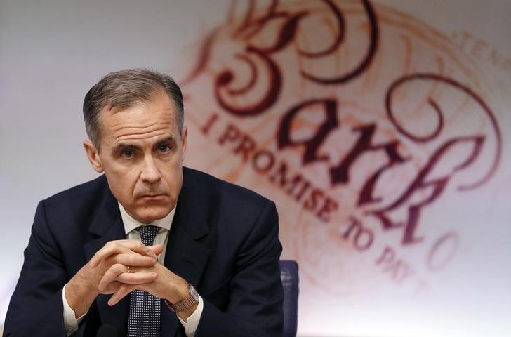 © Reuters. Mark Carney, Governor of the Bank of England attends the quarterly Inflation Report press conference at the bank in London