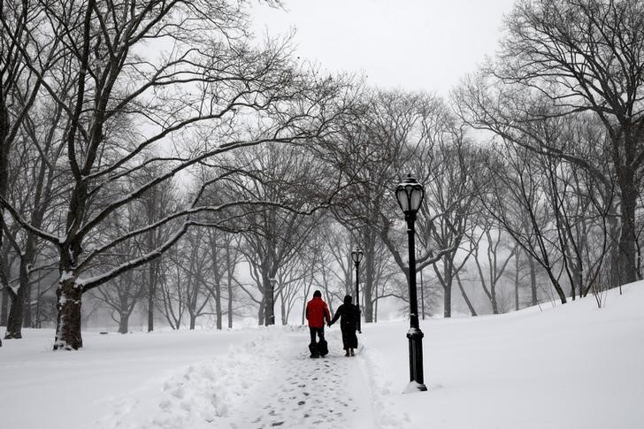 © Reuters. Casal no Central Park em Nova York