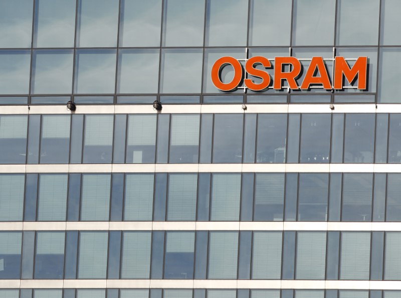© Reuters. The new headquarters of lamp manufacturer Osram is pictured in Munich