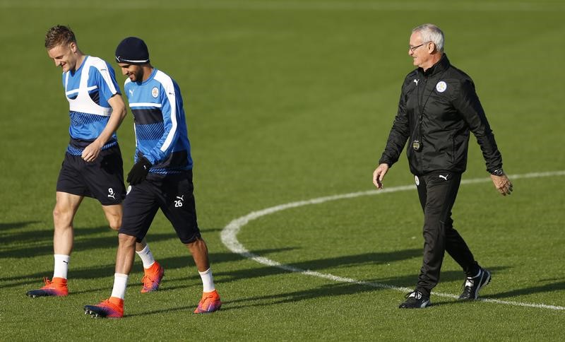 © Reuters. Leicester City Training