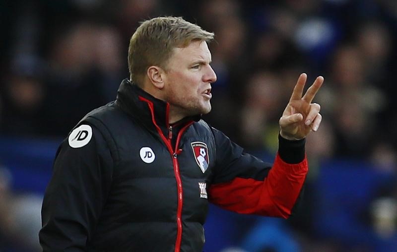 © Reuters. Bournemouth manager Eddie Howe