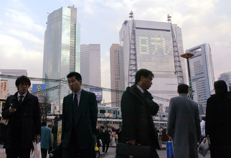 © Reuters. LE PIB JAPONAIS EN HAUSSE DE 1% AU 4E TRIMESTRE