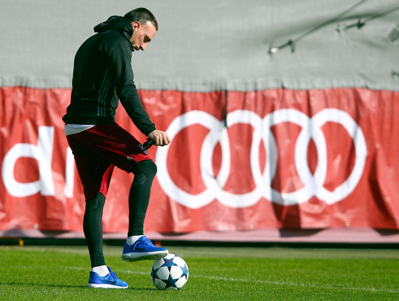 © Reuters. Football Soccer - FC Bayern Munich training session