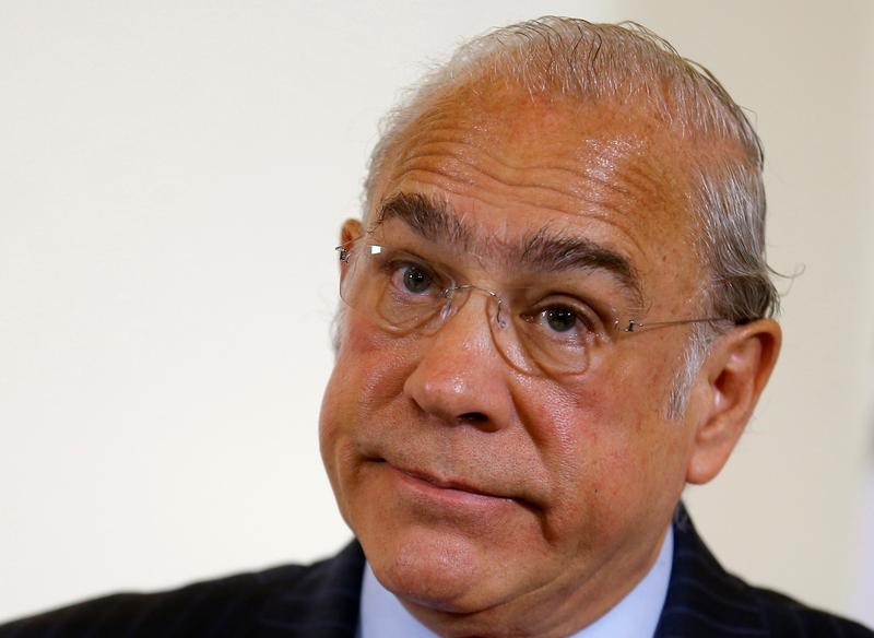 © Reuters. Il segretario generale Ocse, Angel Gurria a Vienna.