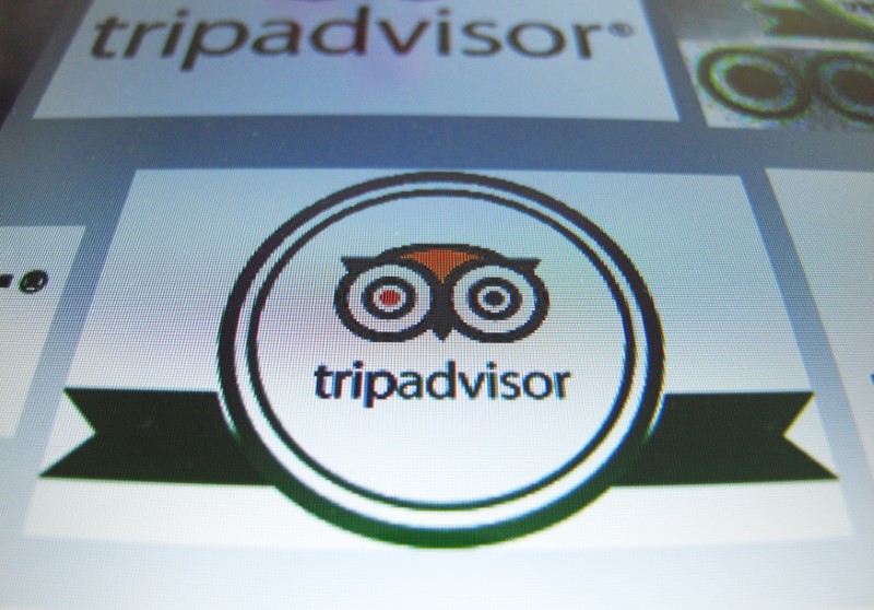 © Reuters. The logo for a travel website company TripAdvisor Inc is shown on a computer screen in this illustration photo in Encinitas California