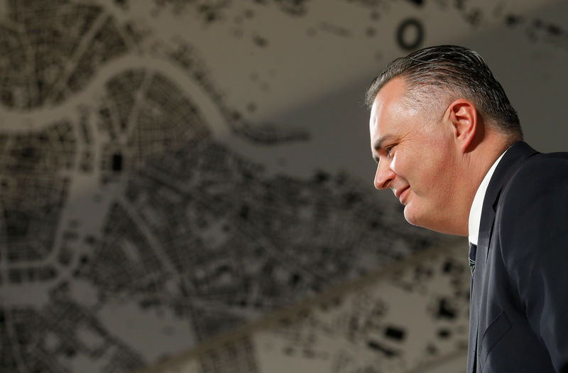 © Reuters. Austria's Defence Minister Doskozil addresses a news conference in Vienna