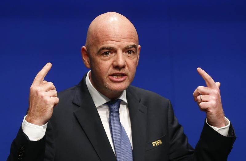 © Reuters. El presidente de FIFA alentará una organización compartida del Mundial 2026