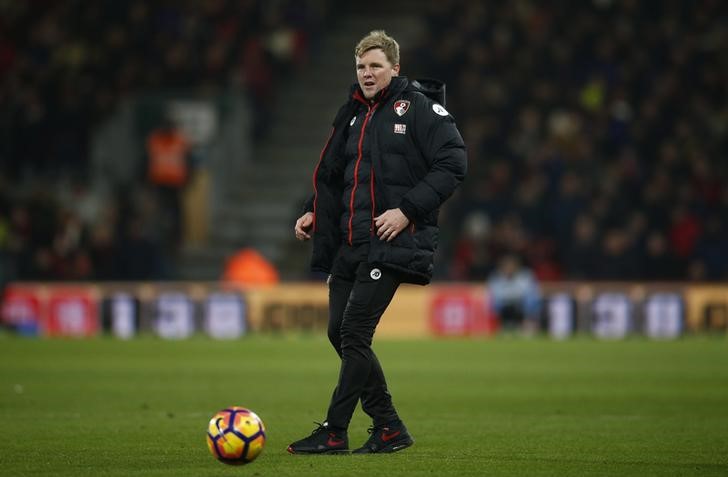 © Reuters. Bournemouth manager Eddie Howe