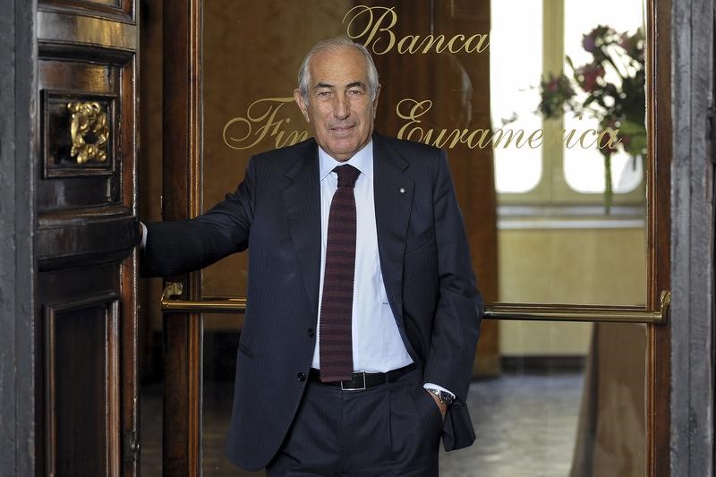 © Reuters. Giampietro Nattino, chairman of Banca Finnat Euroamerica S.p.A. is seen in front of his private bank in Rome