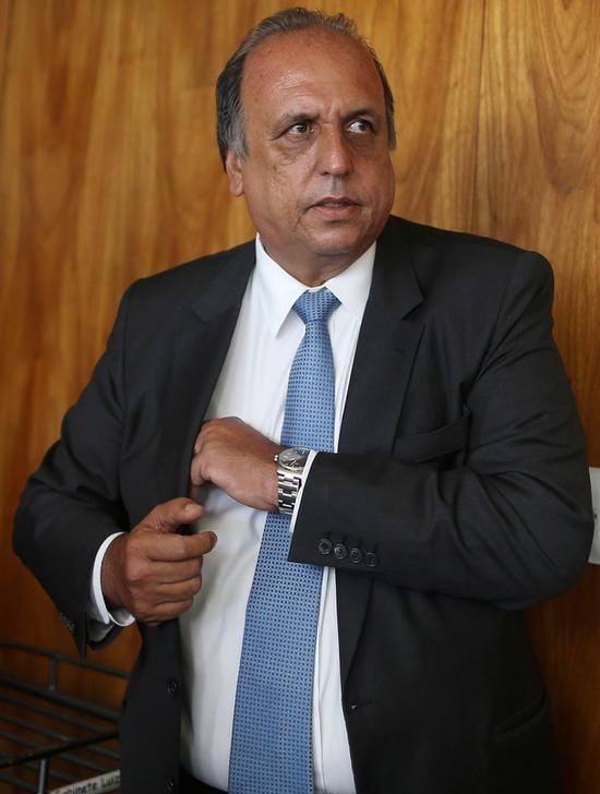 © Reuters. Rio de Janeiro's Governor Pezao, is pictured after a conciliation hearing for Rio de Janeiro tax agreement in Brasilia