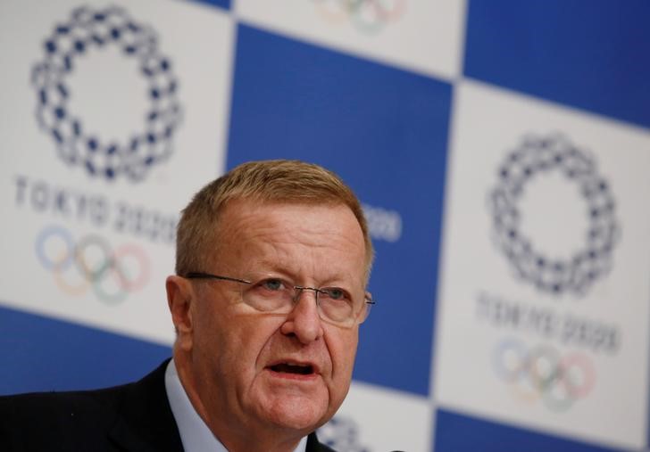 © Reuters. IOC Vice President John Coates attends a news conference in Tokyo