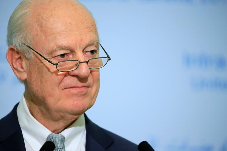 © Reuters. Mediador da ONU para Síria, Staffan de Mistura, em Genebra