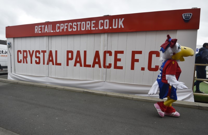 © Reuters. General view outside the stadium before the match