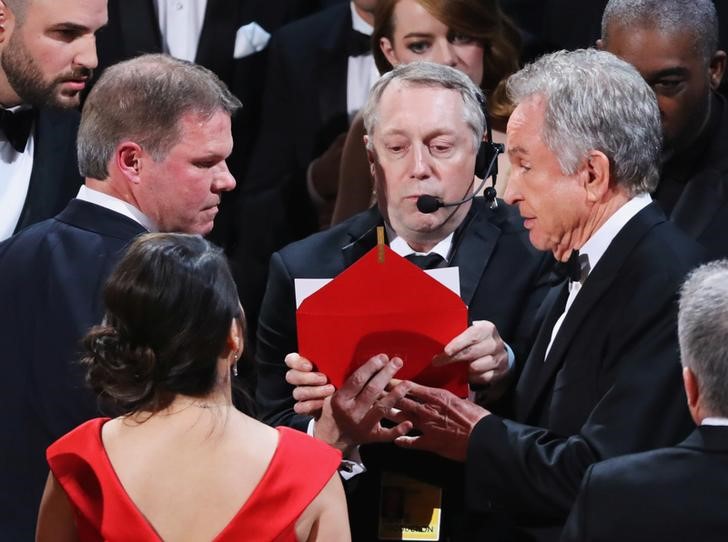 © Reuters. Culpan a contable de PwC por el error en la entrega del Oscar a mejor película