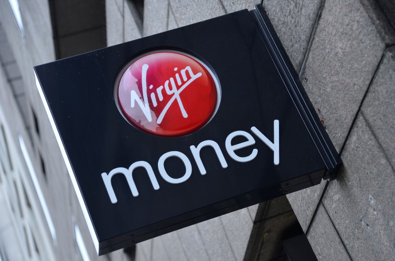 © Reuters. A logo at a branch of Virgin Money bank is seen in London